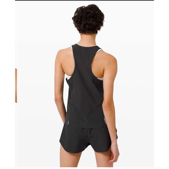 Lululemon Find Your Pace Women Tank Black Vented Reflective Top Medium 8 - 10 - Picture 4 of 11